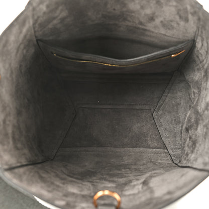 Celine Soft Grained Calfskin Sangle Bucket Bag Grey 5 of 9