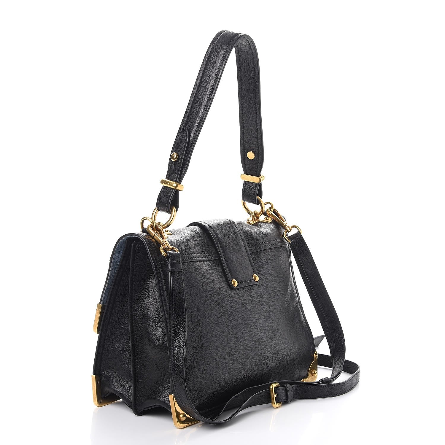 Prada Calfskin Saffiano Cahier Top Handle Bag Black 3 of 8