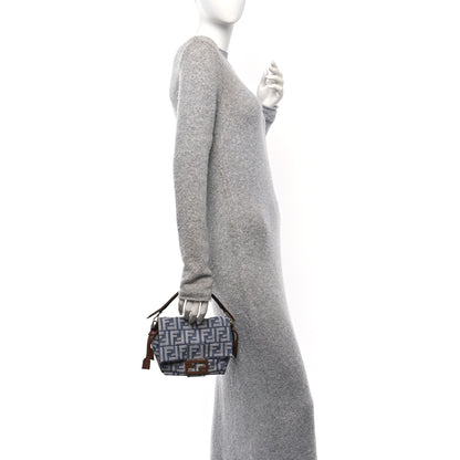 Fendi Denim Small Mamma Baguette Blue 2 of 10