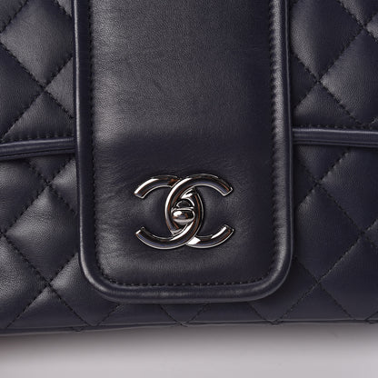 Chanel Lambskin Quilted Elementary Chic Flap Navy 11 of 11