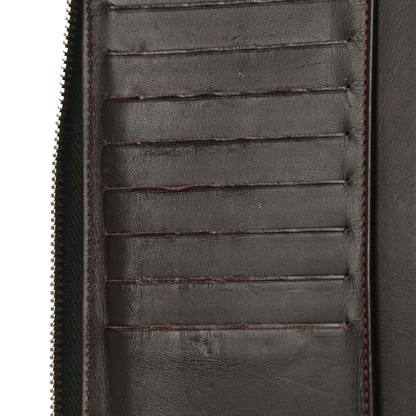 Caviar Quilted Large Zip Around Organizer Wallet Black