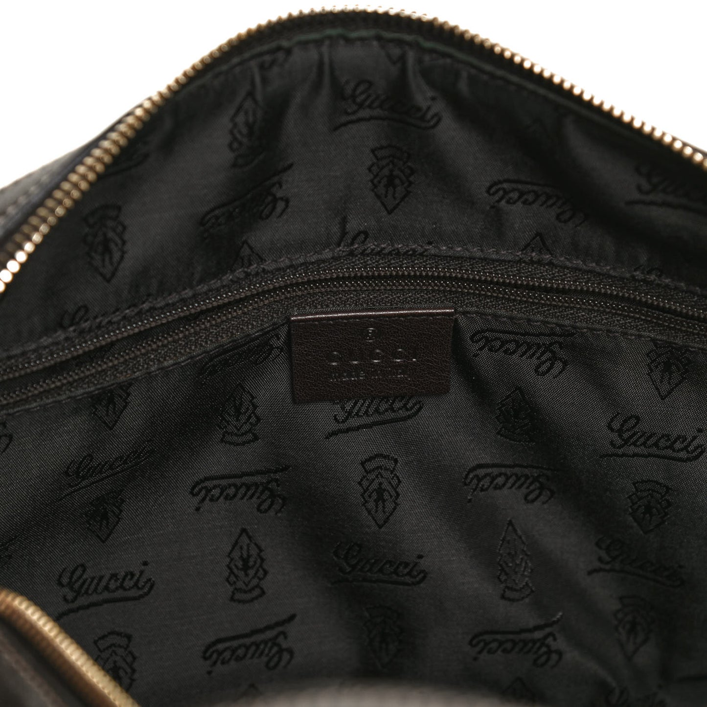 Crystal Monogram Duchessa Boston Bag Brown