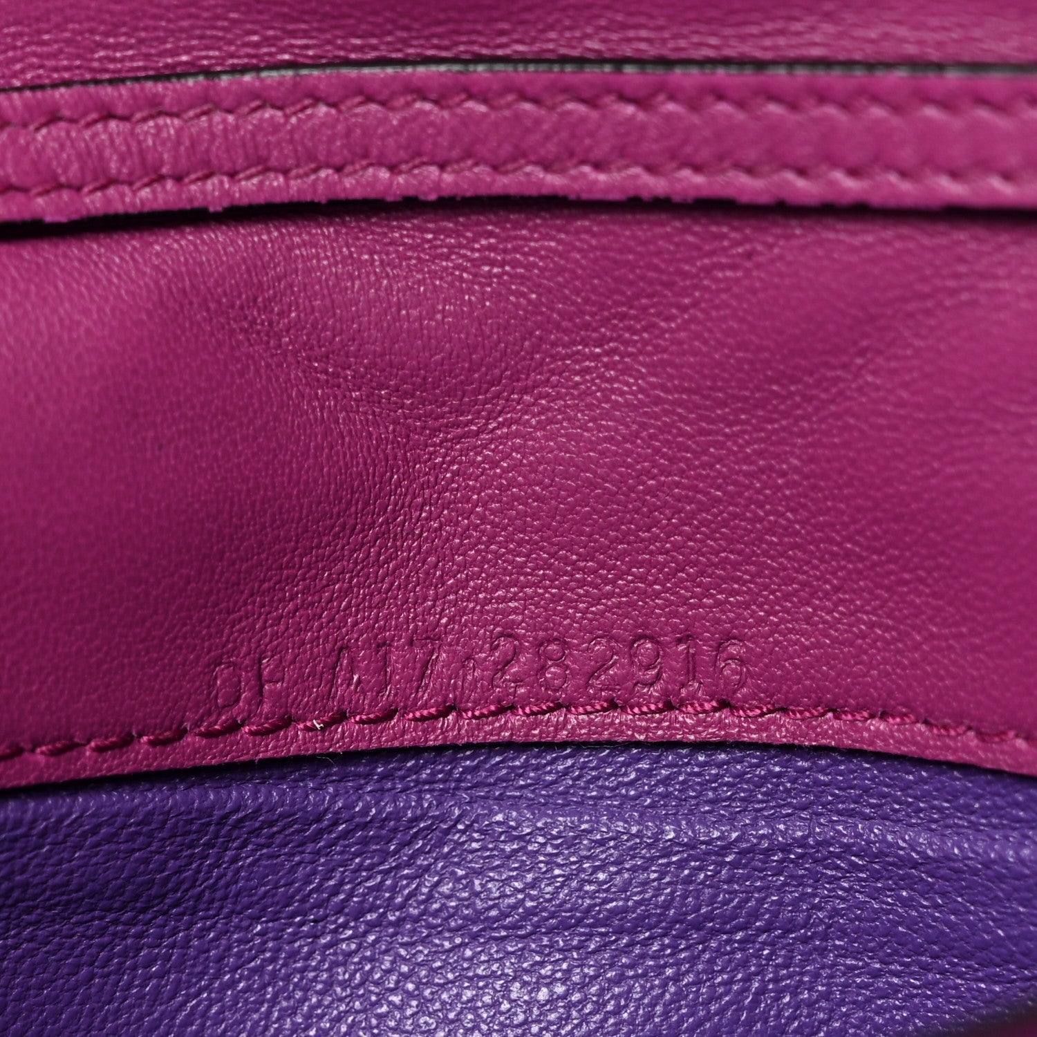 Bulgari Calfskin Quilted Serpenti Forever Clutch Plum 7 of 8