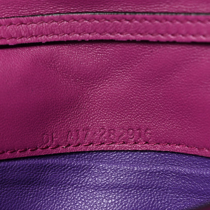 Bulgari Calfskin Quilted Serpenti Forever Clutch Plum 7 of 8