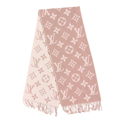 Louis Vuitton Wool Monogram Simply LV Scarf Beige 2 of 3