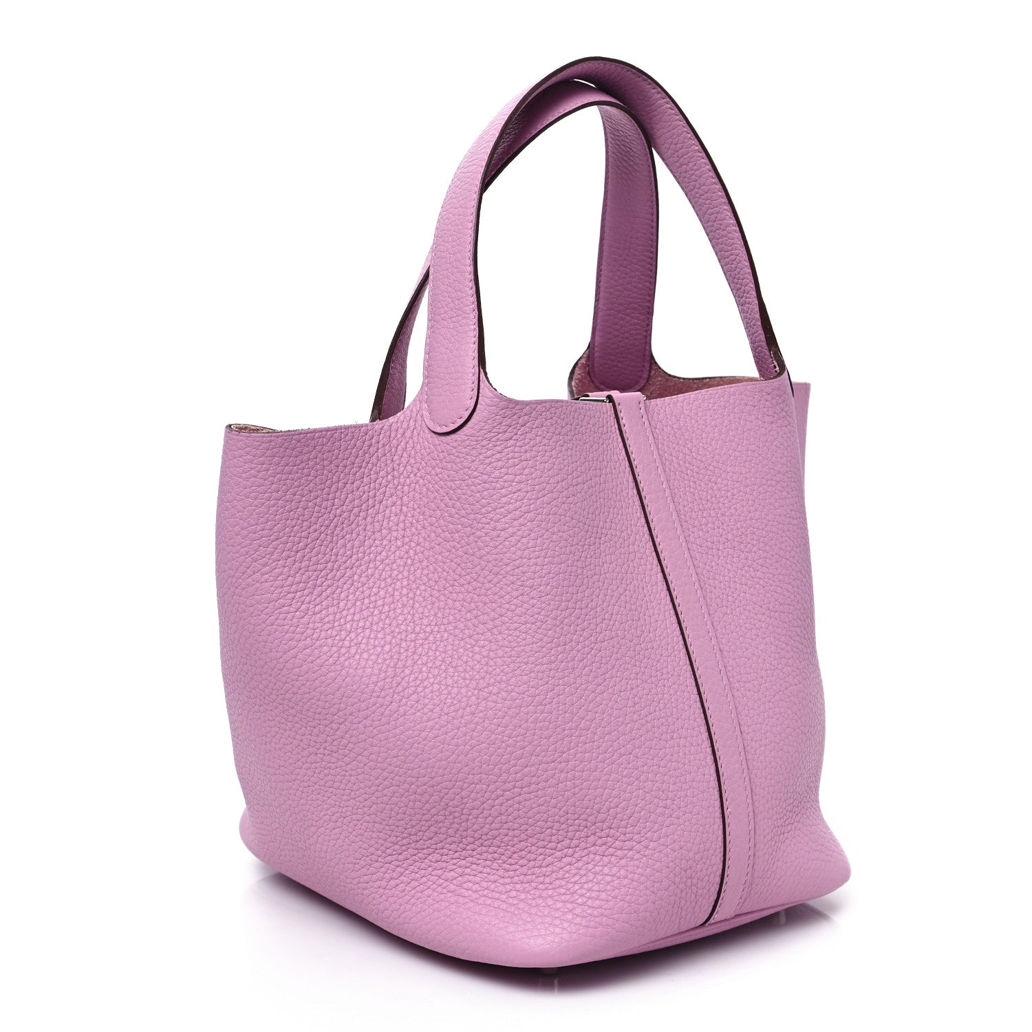 Hermes Taurillon Clemence Picotin Lock 22 MM Mauve Sylvestre 3 of 9