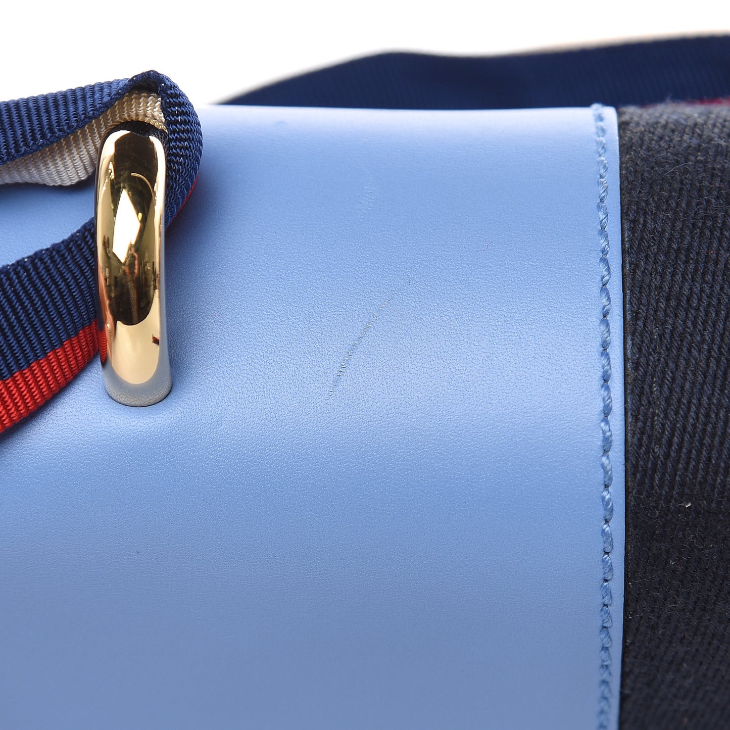 Calfskin Small Sylvie Shoulder Bag Clear Sky Blue