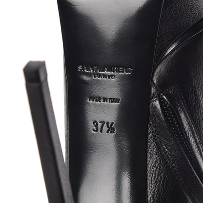 Saint Laurent Calfskin Studded Janis 105 Boots 37.5 Black 9 of 12