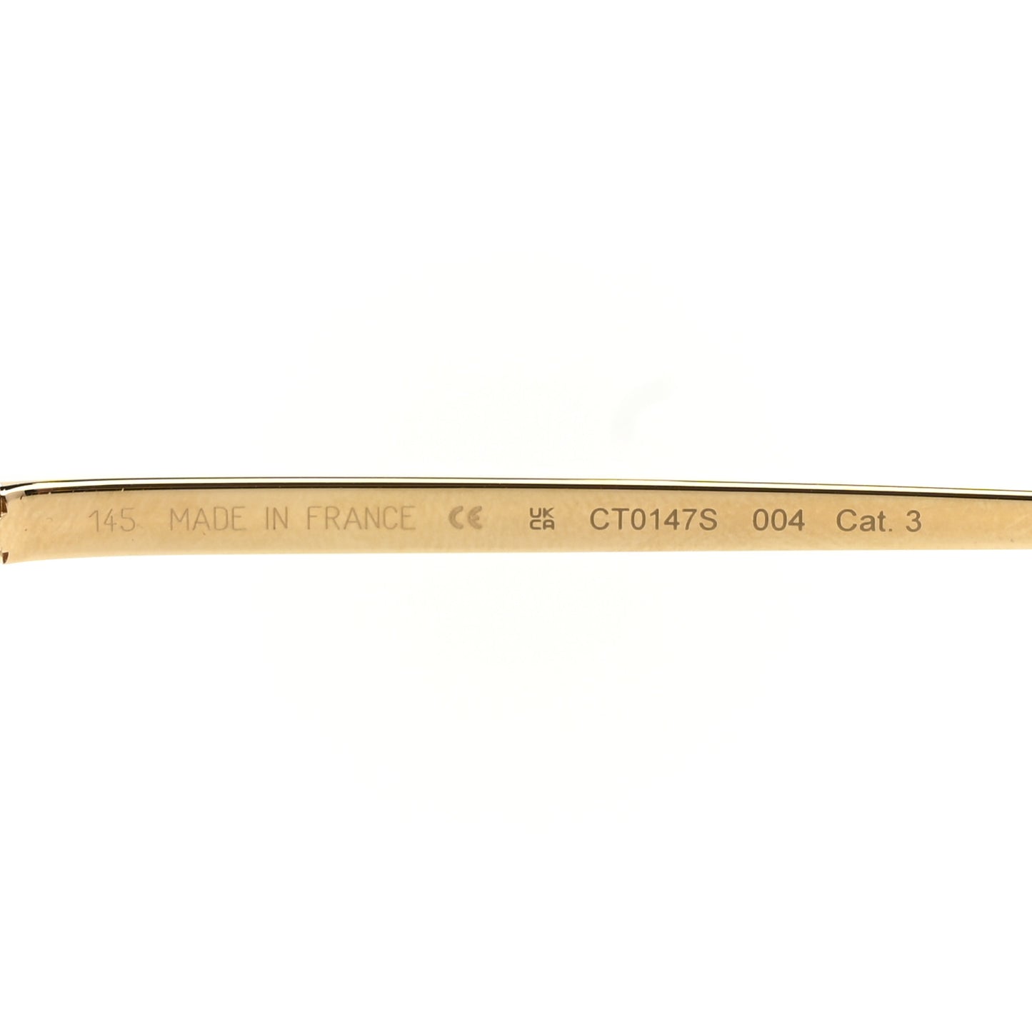 Metal Panthere De Cartier Sunglasses CT0147S Gold Red