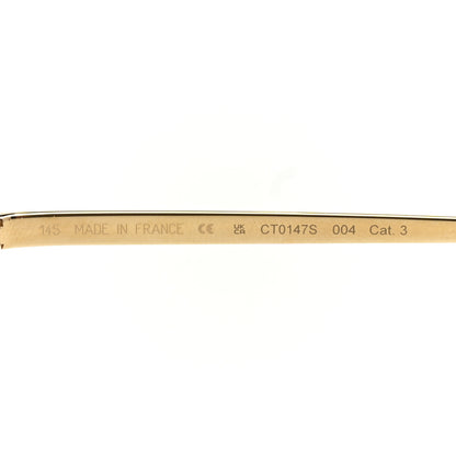Cartier Metal Panthere De Cartier Sunglasses CT0147S Gold Red 6 of 7