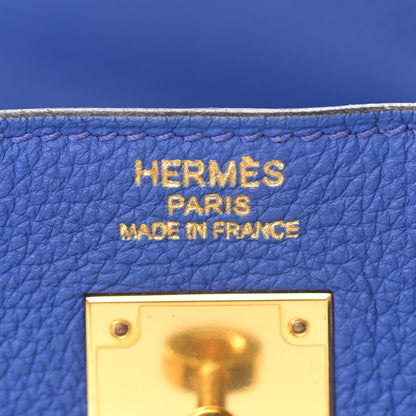 Hermes Togo Kelly Retourne 35 Bleu Electrique 17 of 38