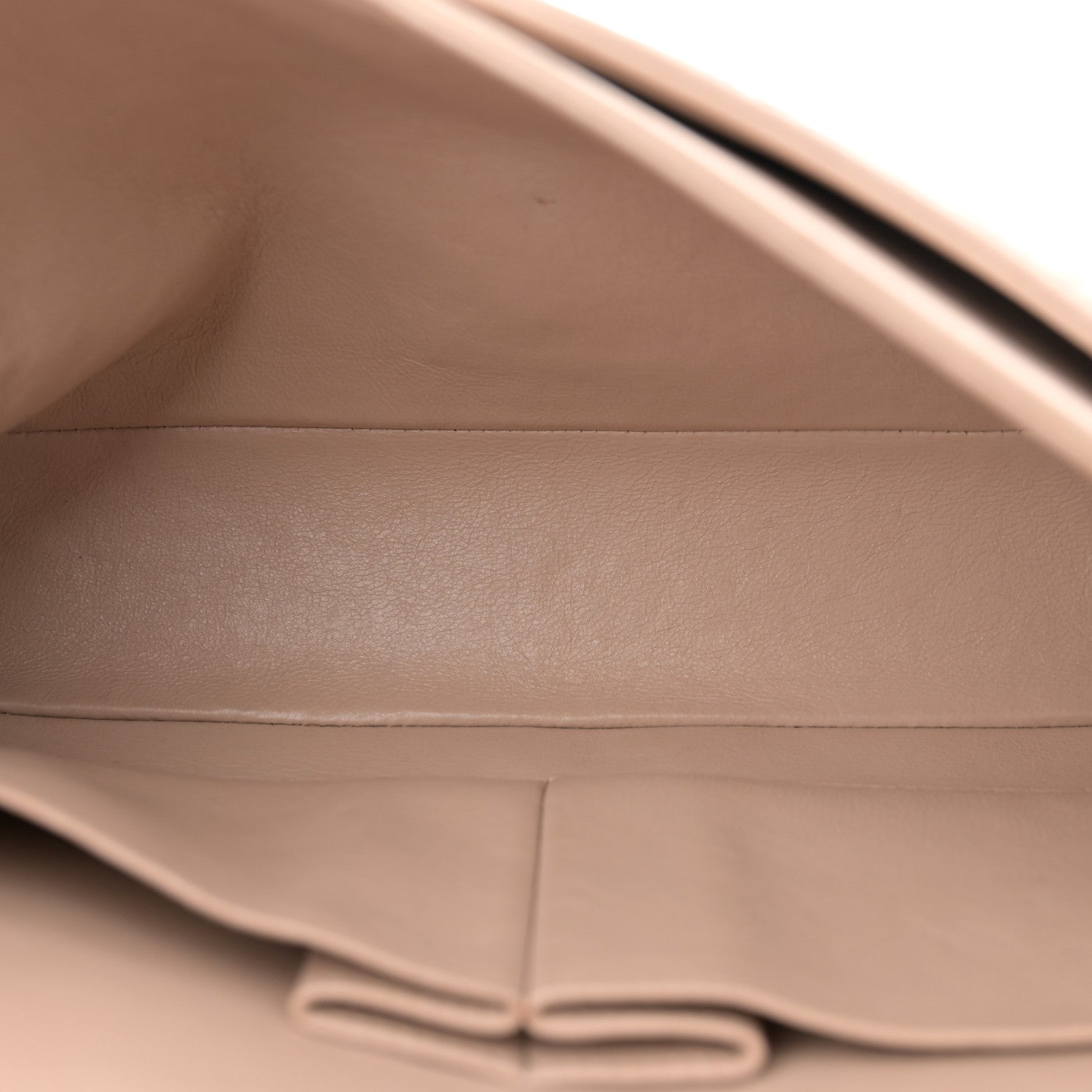 Chanel Lambskin Camellia Stitched Medium Double Flap Light Beige 5 of 16