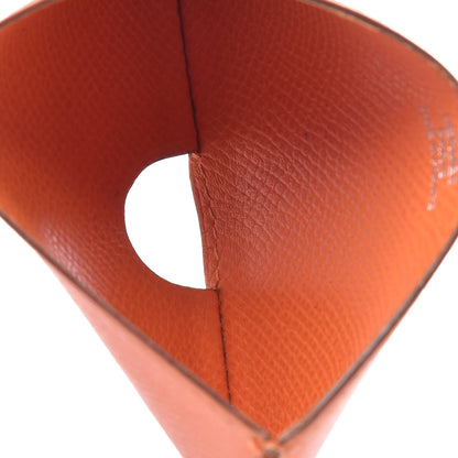 Hermes Epsom Porquerollers Card Case Orange 5 of 9