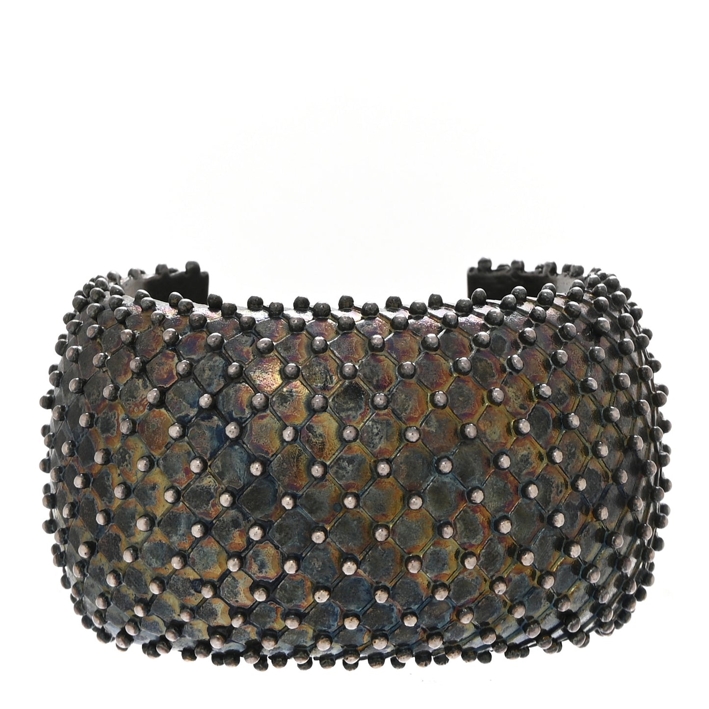 Brass Studded Cuff Bracelet