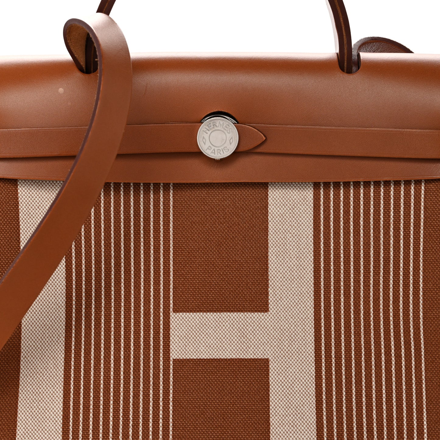 Vache Hunter Toile H Vibration Herbag Zip Retourne 31 PM Fauve Ecru Beige