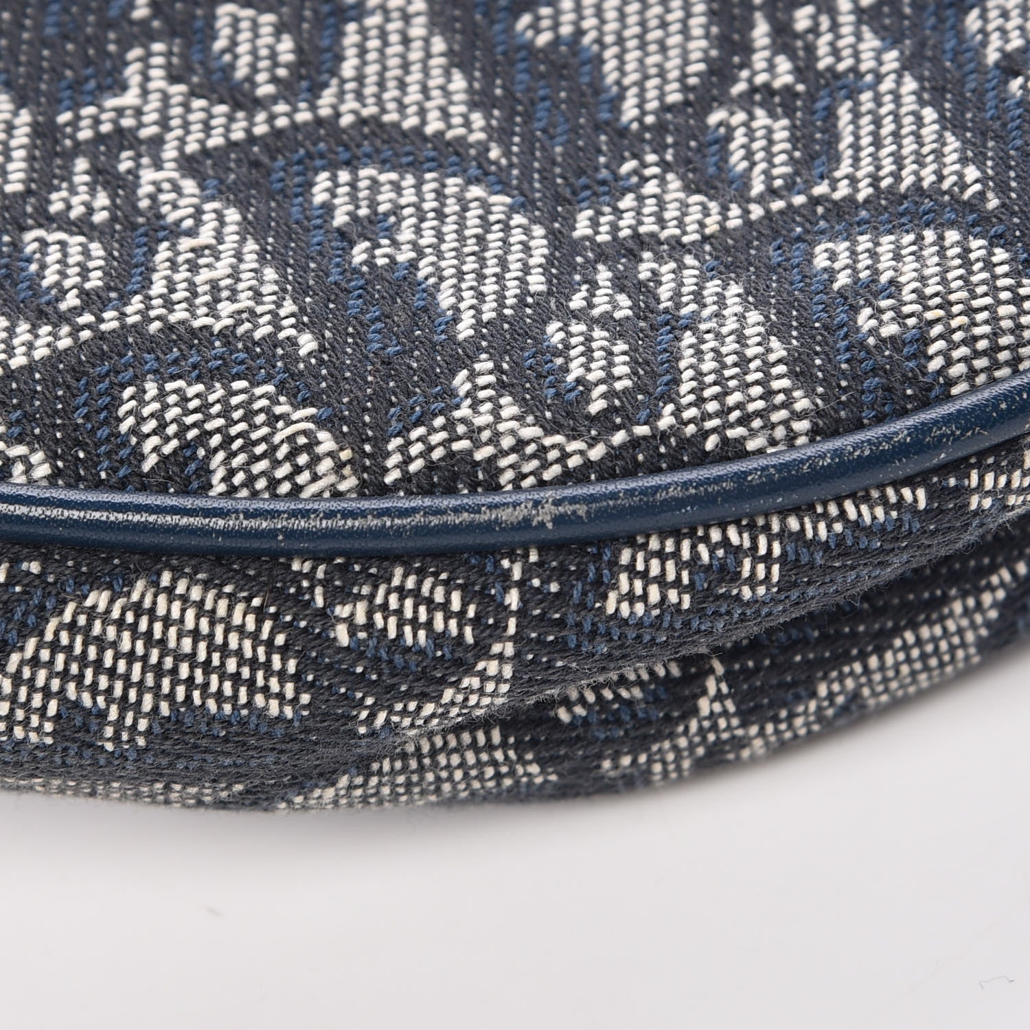Christian Dior Monogram Mini Saddle Pochette Navy 10 of 10