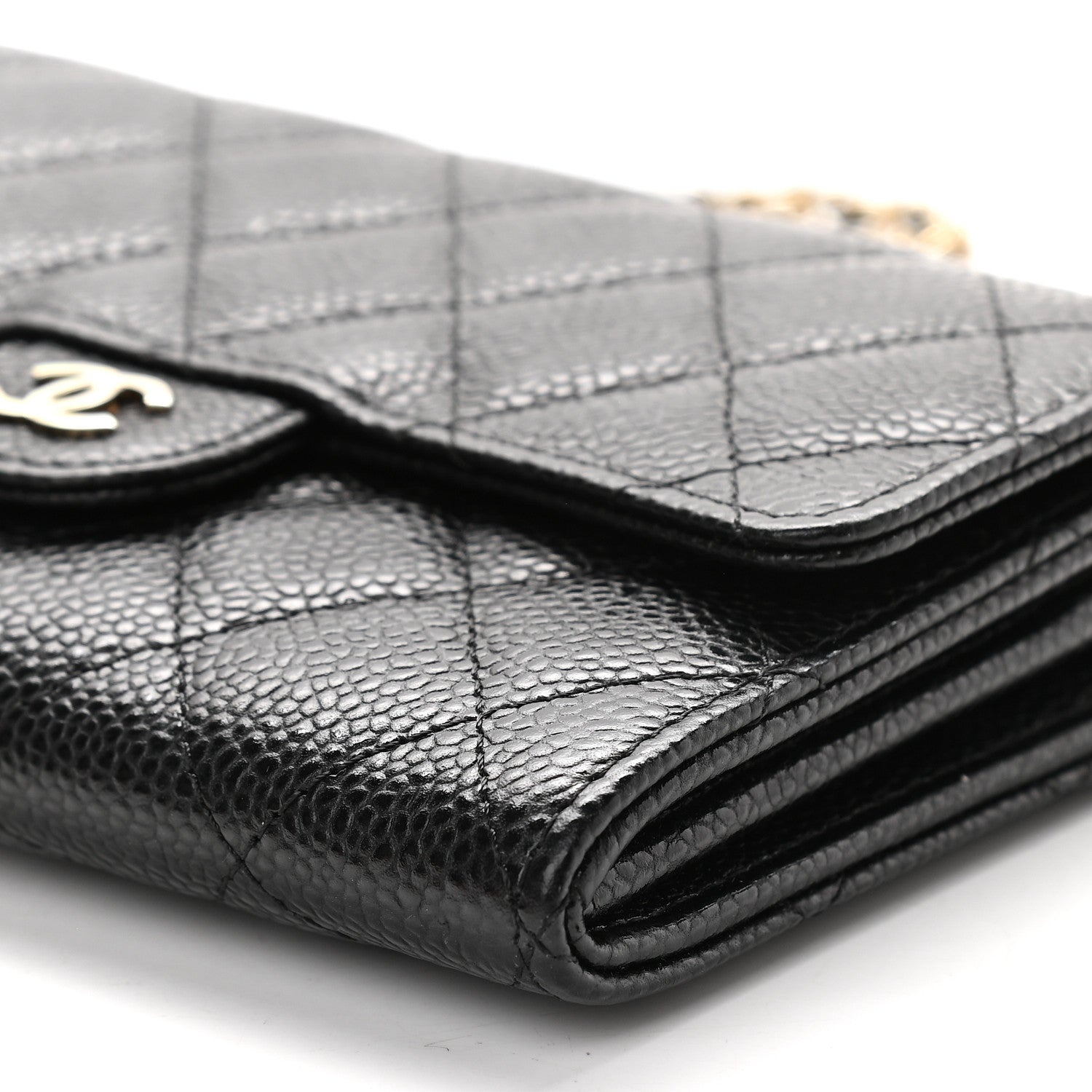 Chanel Caviar Quilted Classic Clutch With Chain Black 9 of 9