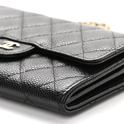 Chanel Caviar Quilted Classic Clutch With Chain Black 9 of 9