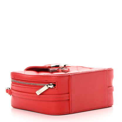 Chanel Lambskin Quilted Mini CC Box Camera Bag Red 4 of 14