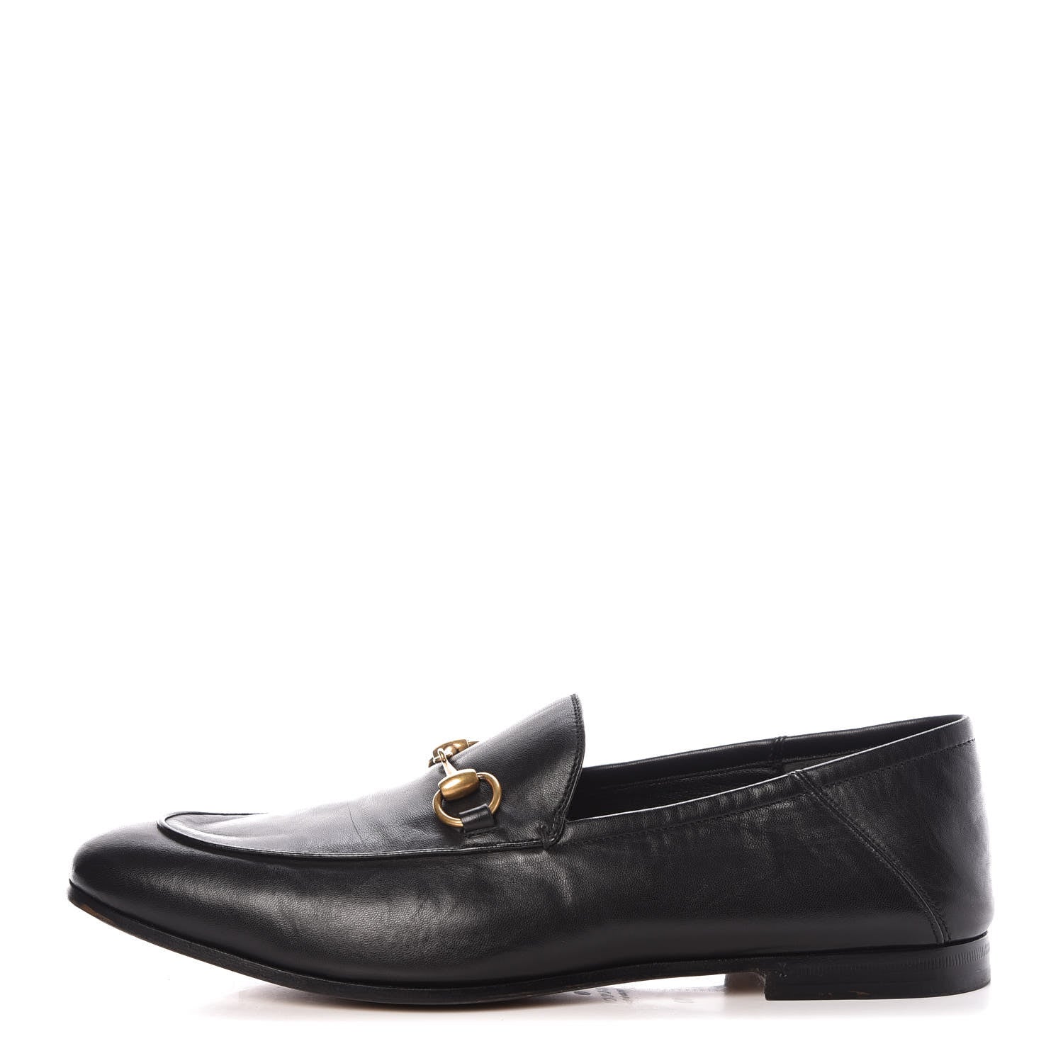 Gucci Lambskin Mens Brixton Horsebit Loafers 10 Black 1 of 11