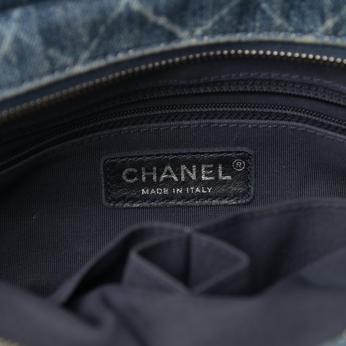 Denim Calfskin Medium Gabrielle Hobo Blue