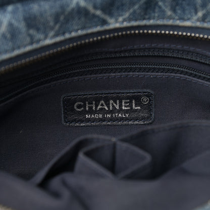 Chanel Denim Calfskin Medium Gabrielle Hobo Blue 6 of 16