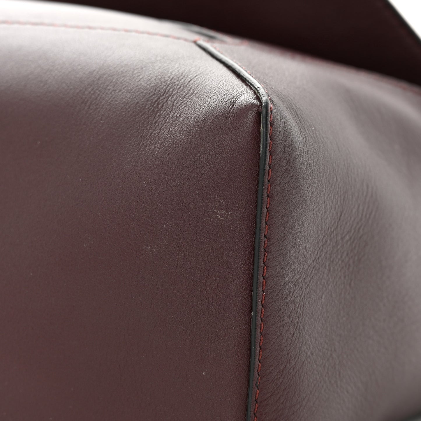 Calfskin Puzzle Hobo Prune