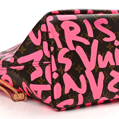 Louis Vuitton Monogram Graffiti Neverfull GM Fuchsia 9 of 11