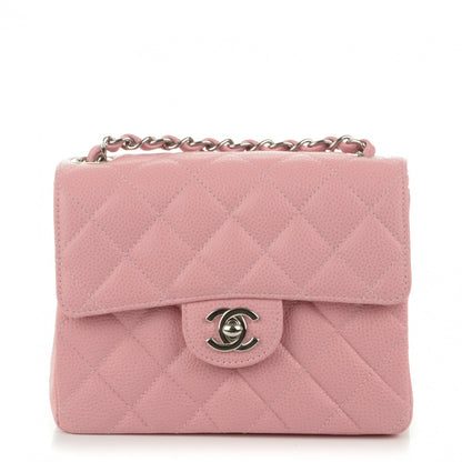 Chanel Caviar Quilted Mini Square Flap Pink 1 of 7