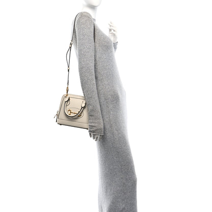 Gucci Boarded Plutone Calfskin Mini Horsebit 1955 Top Handle Bag Mystic White 2 of 10