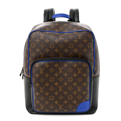 Louis Vuitton Monogram Macassar Dean Backpack Blue 1 of 9