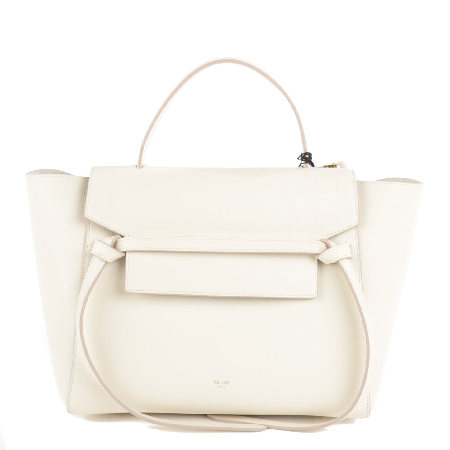 Grained Calfskin Mini Belt Bag White