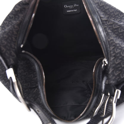 Christian Dior Monogram Buckle Hobo Black 5 of 10
