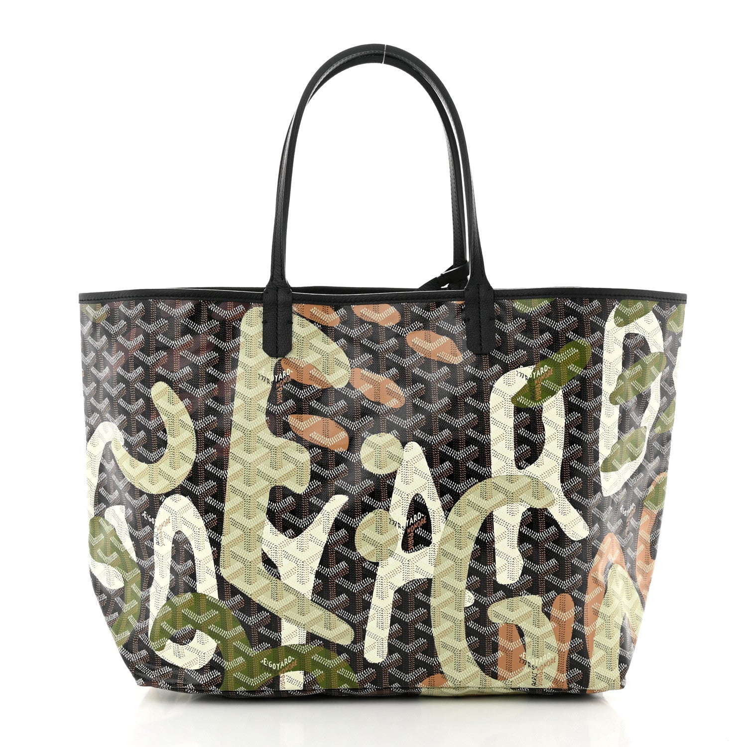 Goyard Goyardine Saint Louis Lettres Camouflage PM Black Green 3 of 11