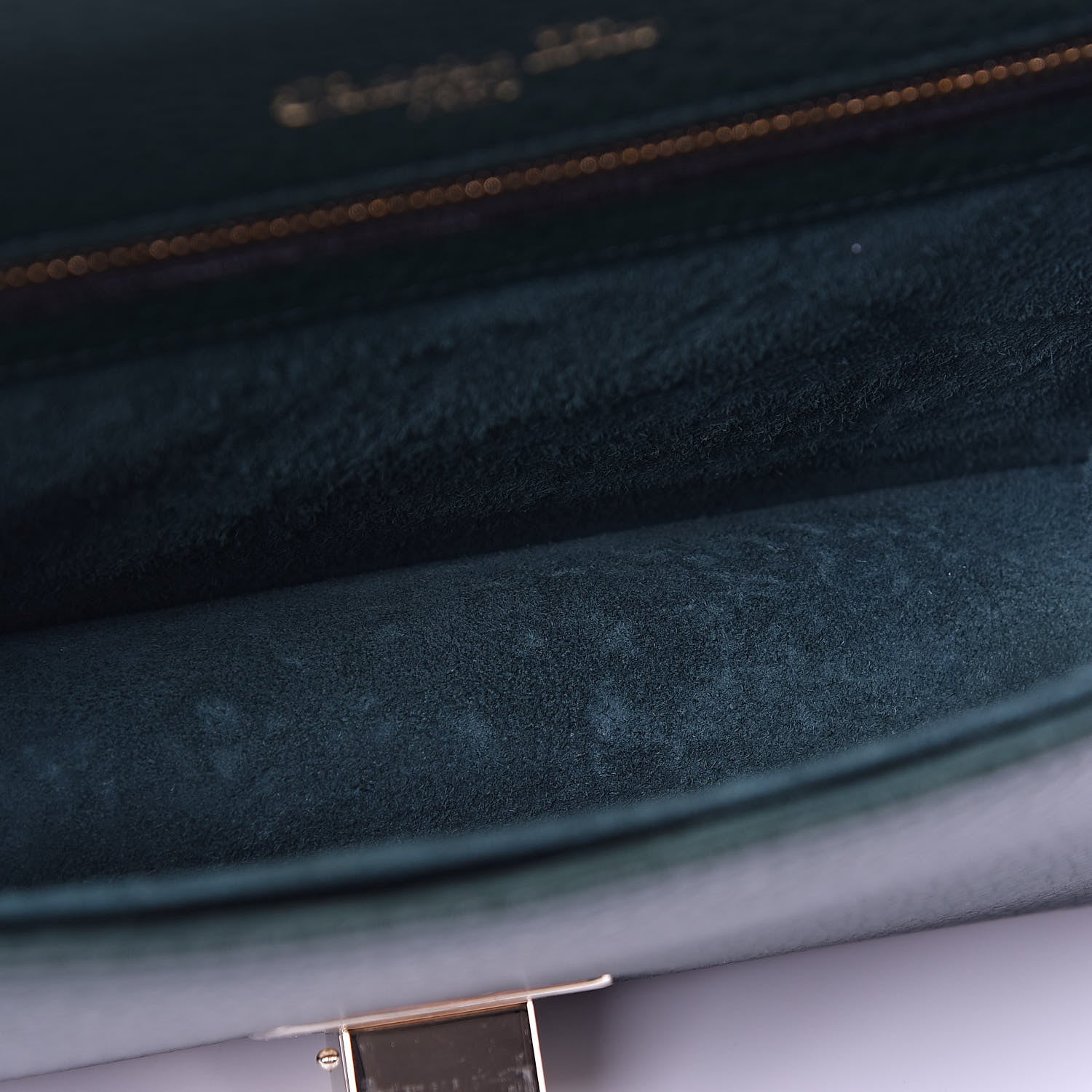 Christian Dior Grained Calfskin Medium Diorama Flap Bag Green 9 of 13