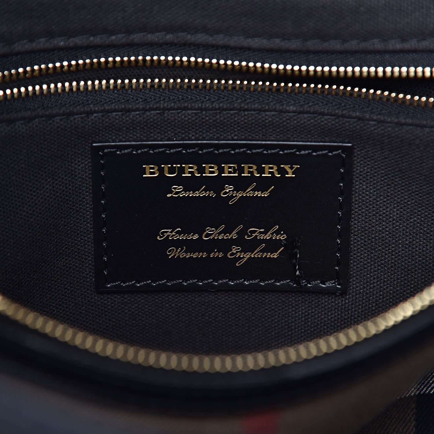 Burberry Derby Calfskin House Check Medium Camberley Black 6 of 11
