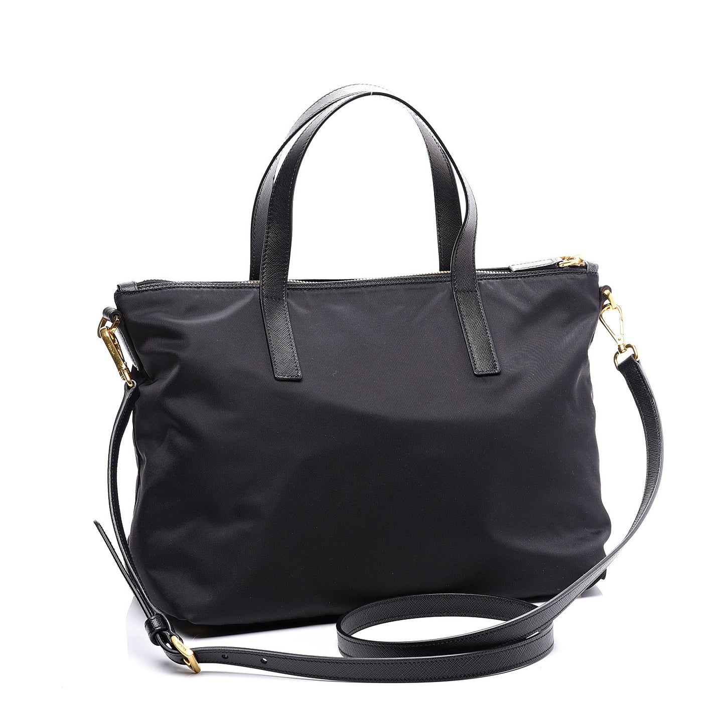 Nylon Tessuto Hawaii Tote Bag Black
