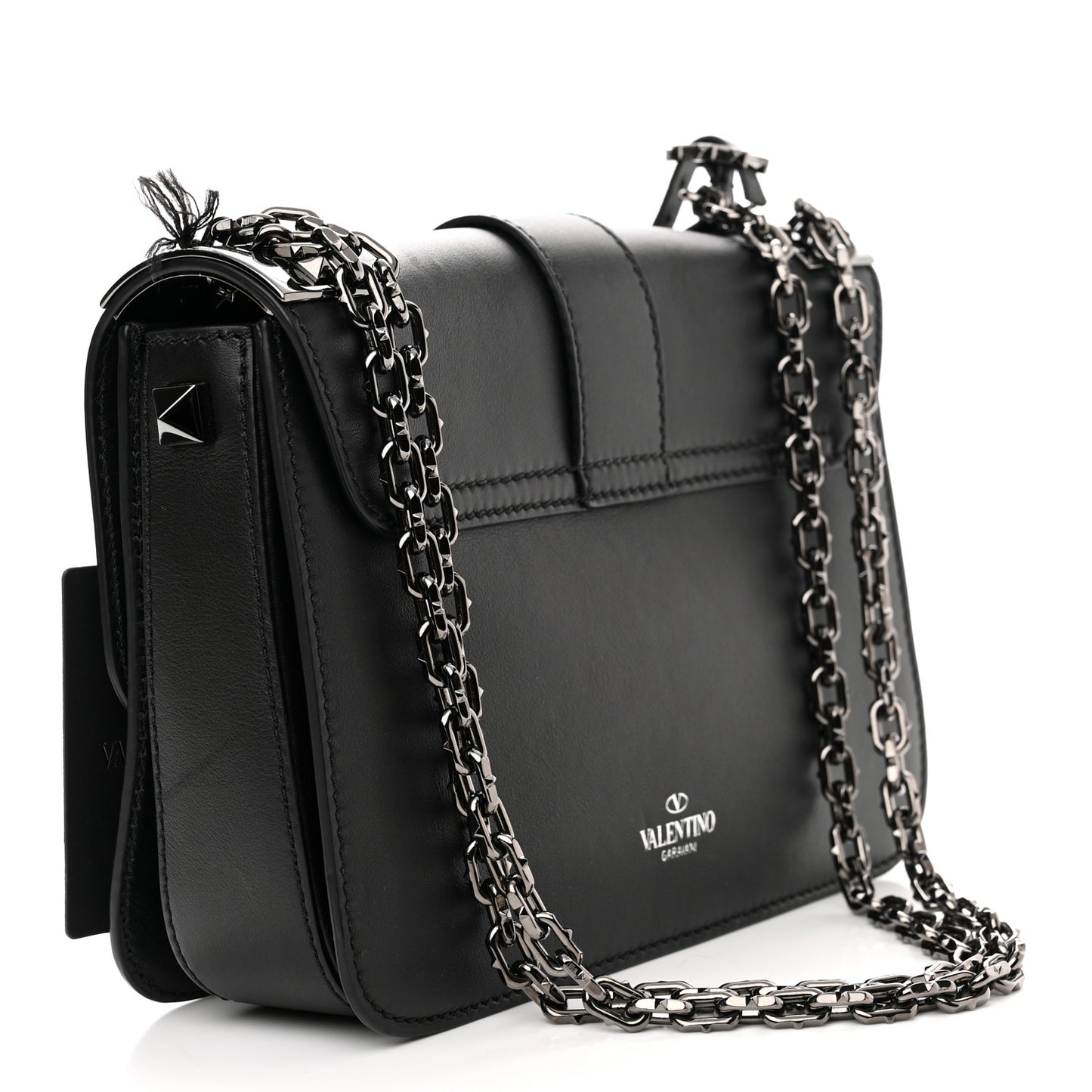 Vitello B-Rockstud Flap Black