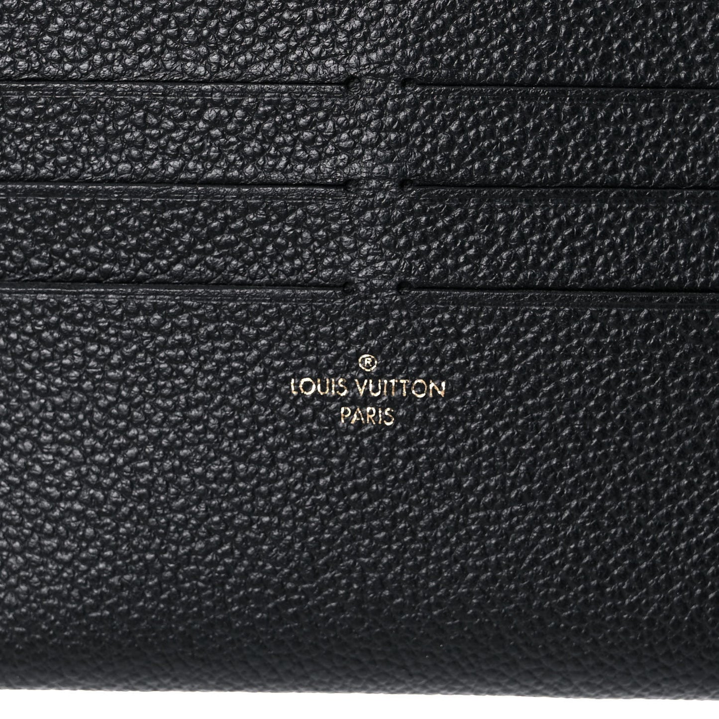 Calfskin Felicie Chain Wallet Card Holder Insert Black