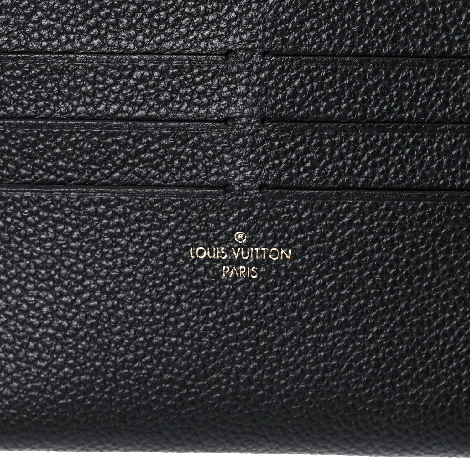 Louis Vuitton Calfskin Felicie Chain Wallet Card Holder Insert Black 6 of 7