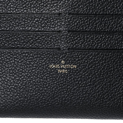Louis Vuitton Calfskin Felicie Chain Wallet Card Holder Insert Black 6 of 7