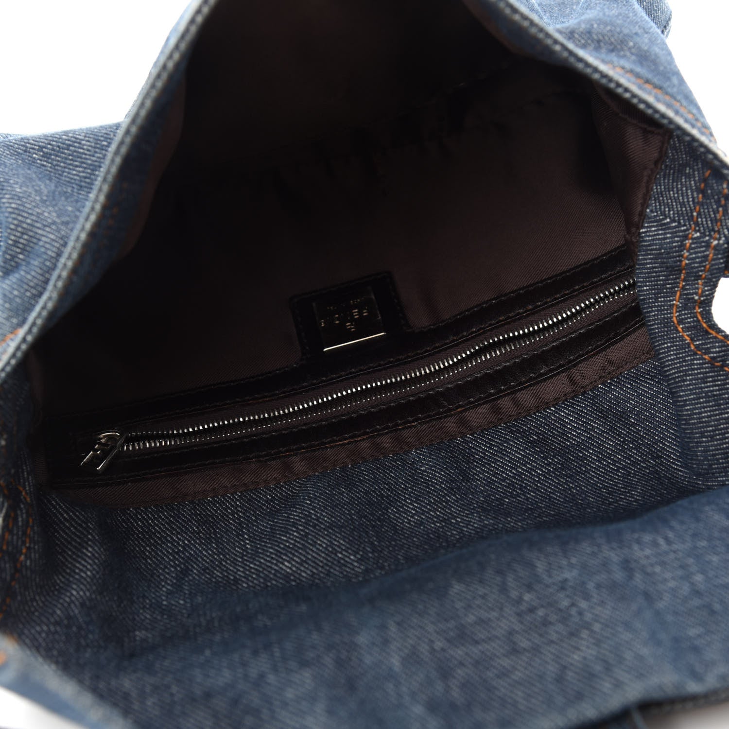 Fendi Denim Baguette Blue 5 of 12