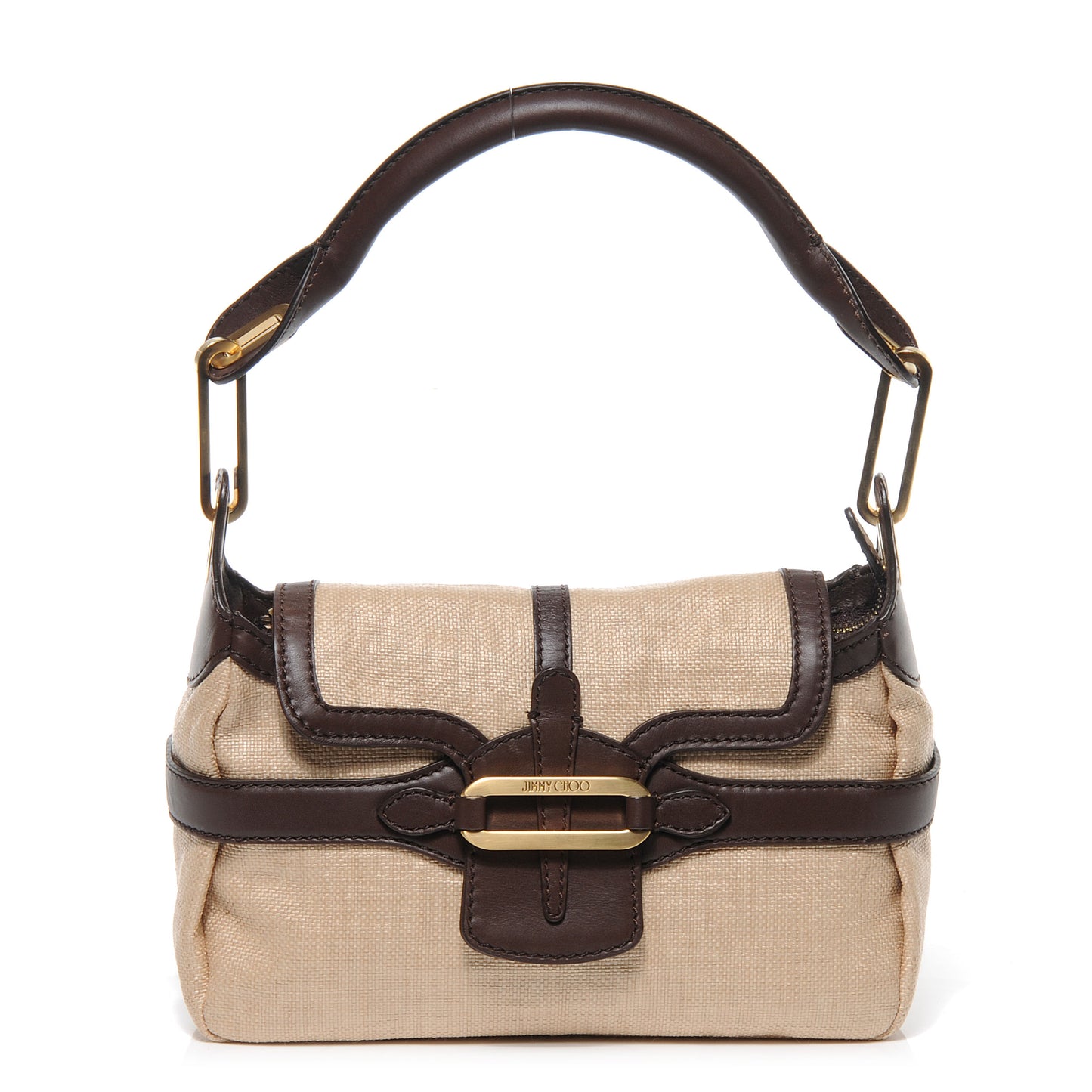 Natural Straw and Leather Torquay Chocolate