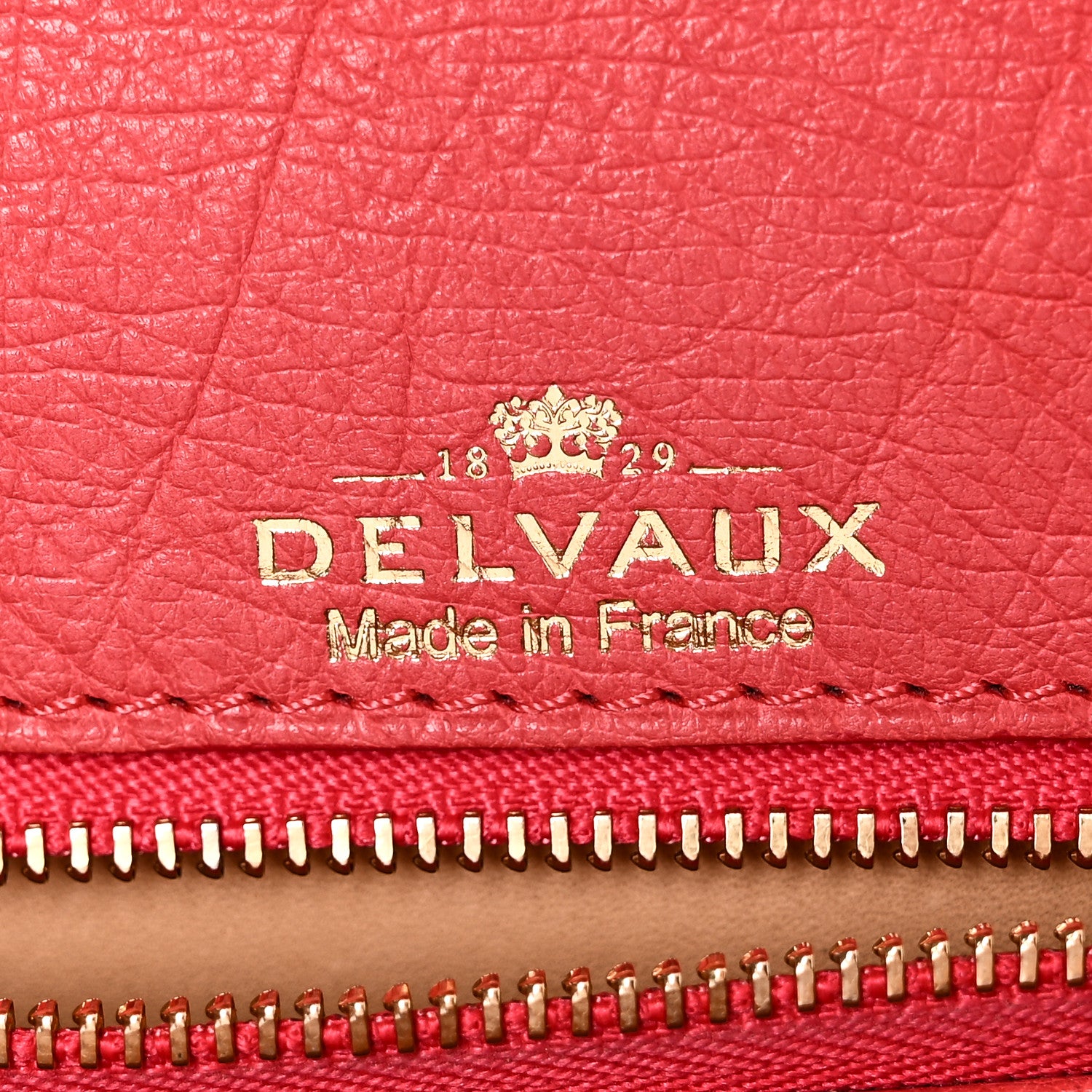 Delvaux Ostrich MM Tempete Satchel Pink 6 of 9