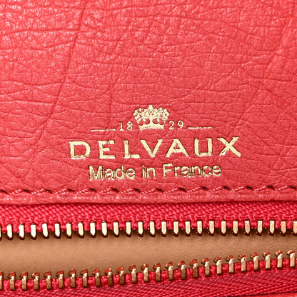 Delvaux Ostrich MM Tempete Satchel Pink 6 of 9