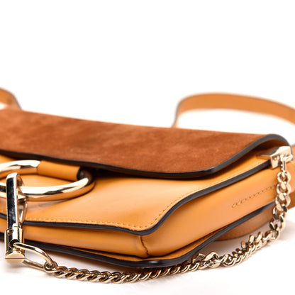 Chloe Suede Calfskin Small Faye Shoulder Bag Mustard Brown 7 of 10