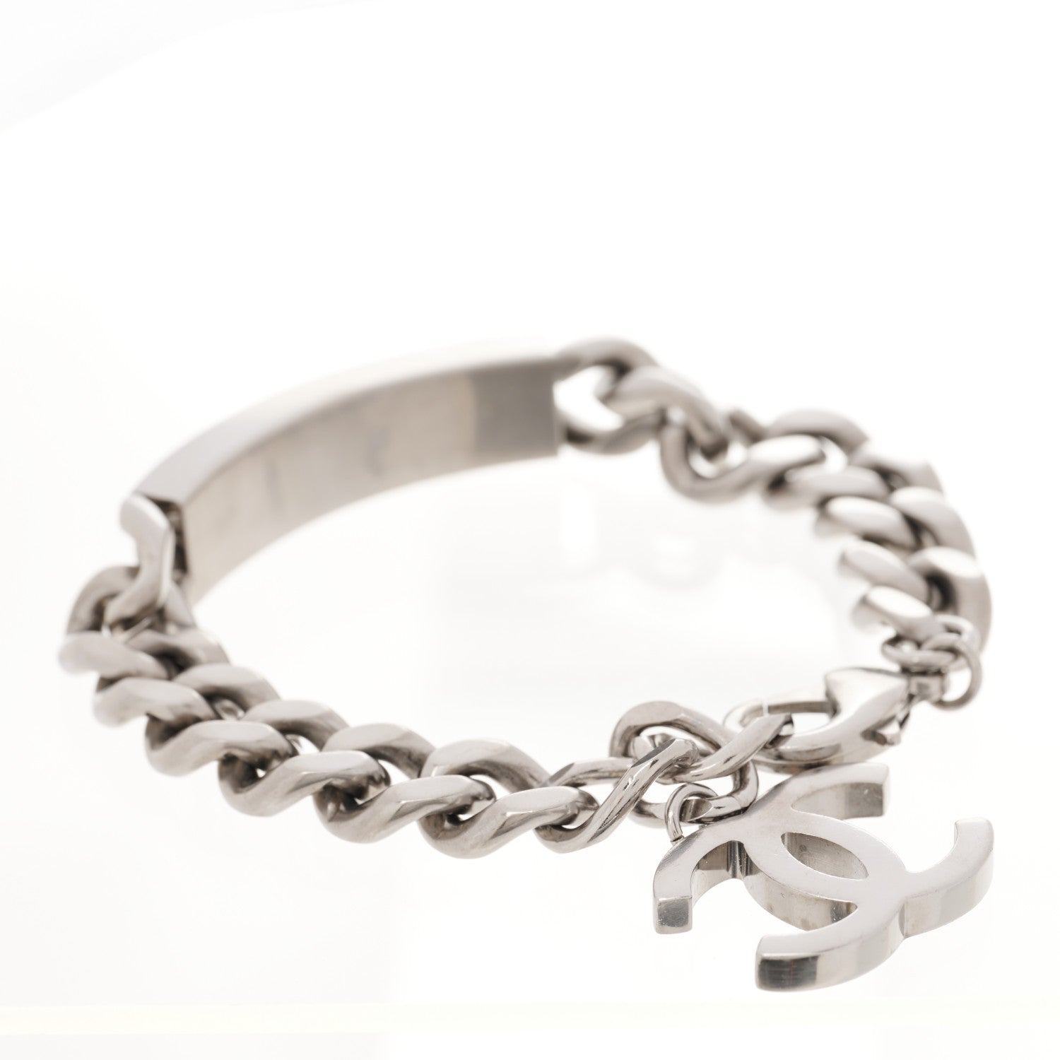 Chanel Chain ID CC Bracelet Silver 2 of 5