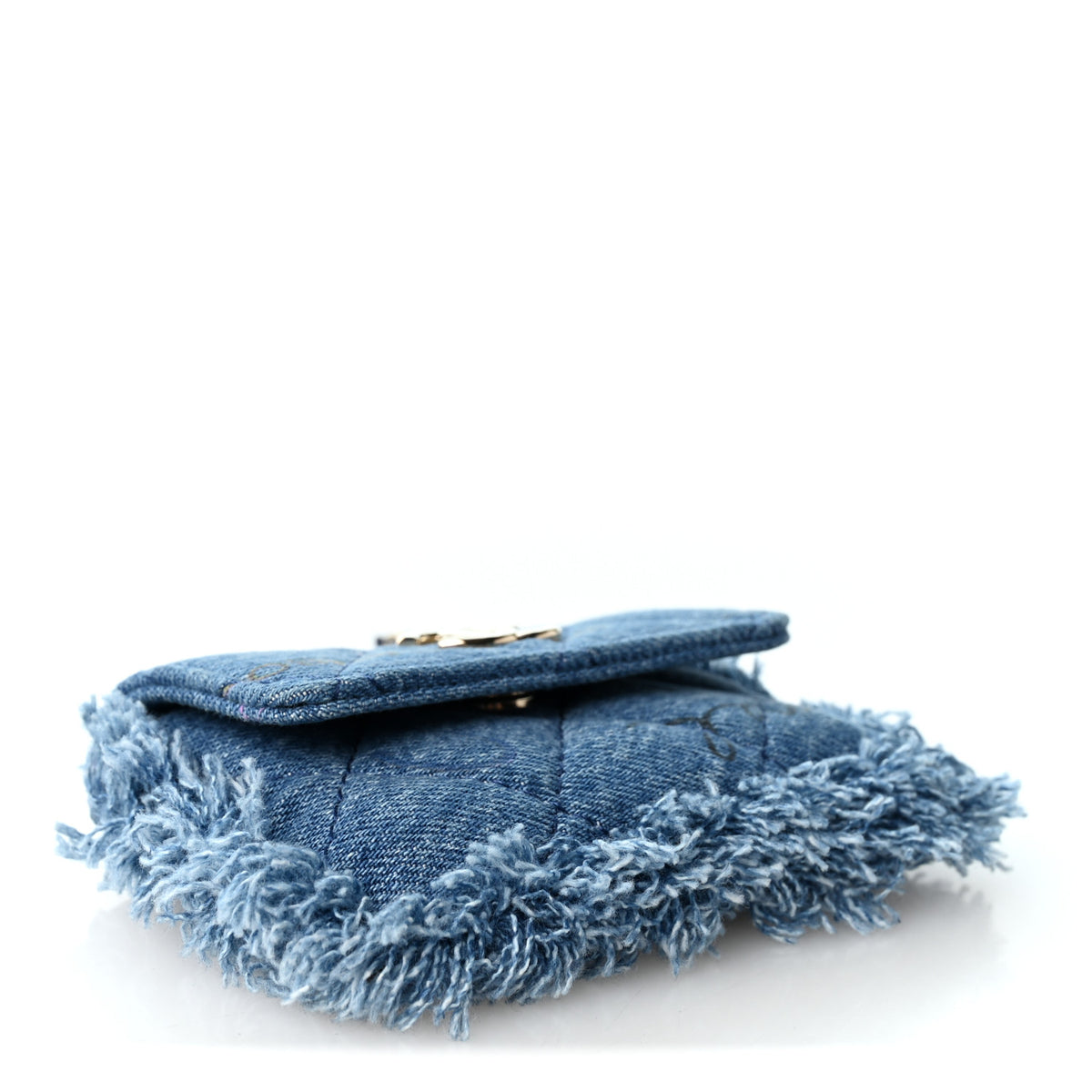 Denim Quilted Denim Mood Belt Bag Blue Multicolor