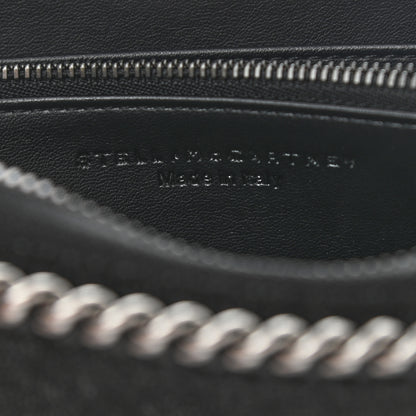Stella McCartney Shaggy Deer Falabella Zip Around Wallet Black 6 of 9