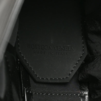 Bottega Veneta Paper Calfskin Maxi Intreccio Cassette Crossbody Bag Black 6 of 13